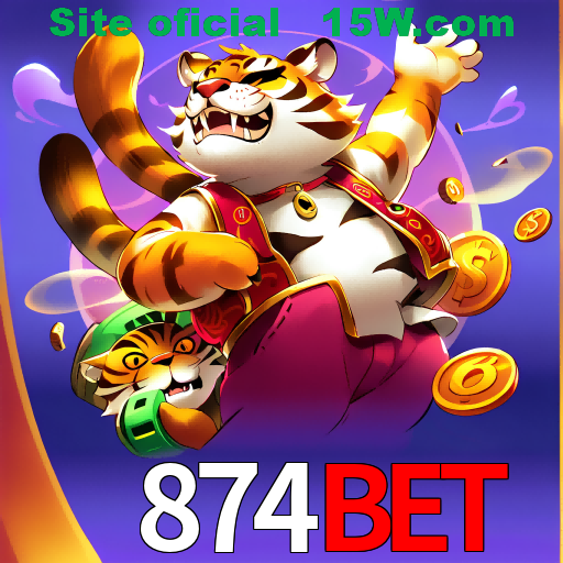 Imagem promocional da 874Bet mostrando a plataforma e suas vantagens